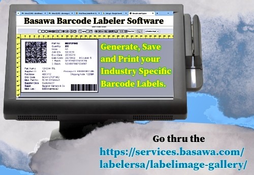 design garment labels; create custom labels online; barcode label printing software; make your own barcode label for retail shops; generate industry specific barcode label online; basawa barcode labeler software; design barcode labels for dairy products