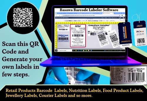online barcode labels generator software; scan qr code and design barcode labels online; generate product tags online; make barcode labels for medical equipments